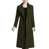 Aprsfn Winter Wool Coats Warm Double-Breasted Notched Lapel Peacoat