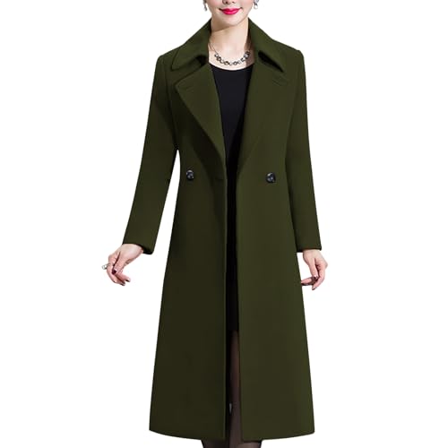 新品タグ付き✨ アンシェヌマン Cashmere Blend Pea Coat Akris punto Long Double-Breast Belted Wool-Cashmere Coat | Neiman