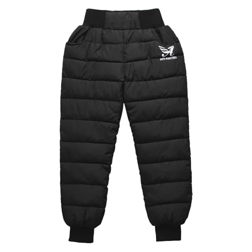 Kids Boys Girls Winter Snow Pants Ski Trouser Insulated Convertible High Waist Windproof Warm Pants Outdoors 5