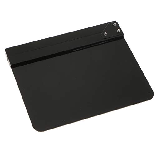 KESOTO Black Acrylic Clapper Board Clapboard Slate para Filme de TV de Vídeo