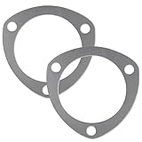 Otoolling 2 Pcs Universal Exhaust Gasket 3 Bolt 3 Inch Header Gasket for Header Flange Car Automotive Exhaust System