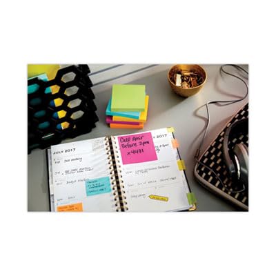 Post-it: self-stick notes, 1 – 1/2 x 2, Five ultra Colors, 12 100-sheet Pads per Pack – :-Sold AS 2 Packs of – 12 – / – Total of 24 each