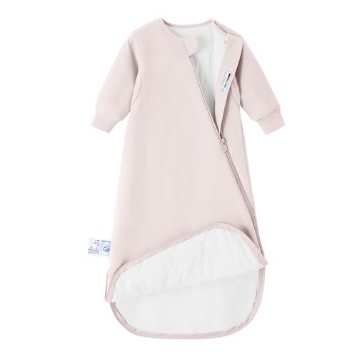 Image of Unisex Sleeping Bag for Babies and Toddlers 1.0 Tog Sleep Sack 0-6 Months, Newborn Sleep Sack, Wearable Blanket Baby, One Piece Long Sleeves, Gifts for Baby