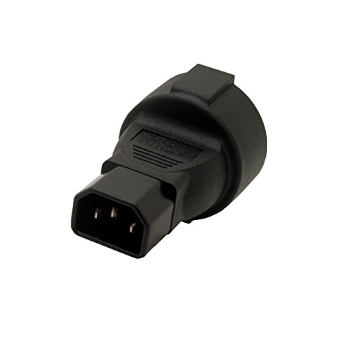 Strhowill IEC320 C14 Male to European Schuko Female Socket Short Adapter