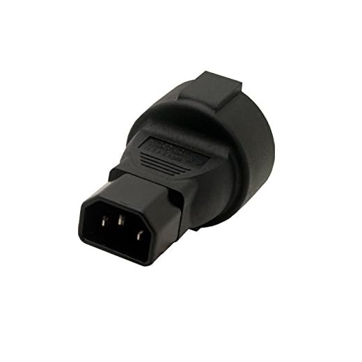 Strhowill IEC320 C14 Male to European Schuko Female Socket Short Adapter