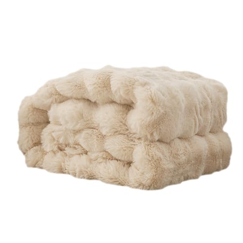サンパーシー ふわとろ毛布 2枚合わせ 静電気防止 掛け毛布 厚手 防寒 (ライトブラウン, セミダブル)