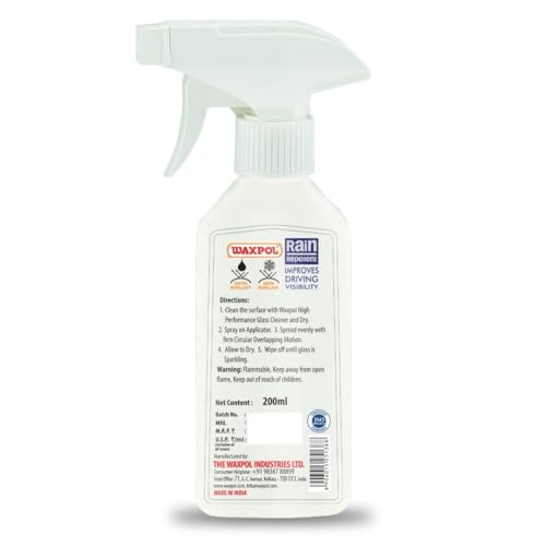 Image of Waxpol Rain Repellent 200ML (For Better Glass Clarity, Improves Glass VIsibility)
