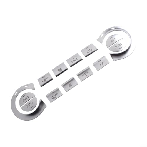 Silver ABS A/C Buttons Trims Covers For Mercedes-Benz For CLA C117 GLA X156/200/250 2013-2018, Interior Dashboard Console Decorative Sticker