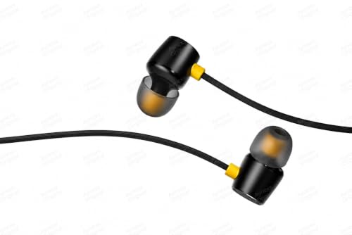 Image of Buds 2 Neo Bass Wired Earphones with Mic | for Realme 6 Pro | 3.5mm Audio Jack -(Black)