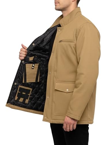Image of URBAN BUCK Concealed Carry Jacket Men Insulated Heavy-Duty Tactical Sherpa Stealth Jacket with Pockets