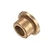 uxcell 12pcs Flange Sleeve (Plain) Bearings 6mm Bore x 10mm OD x 8mm Length, Self-Lubricating Sintered Bronze Bushings