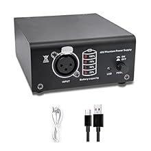 Ideal for podcasters, field journalists, and mobile musicians requiring reliabled power solution for condenser mics in dynamic environment Professional 48V power supply delivers stable voltages for condenser microphones, capturing clear auditory even...