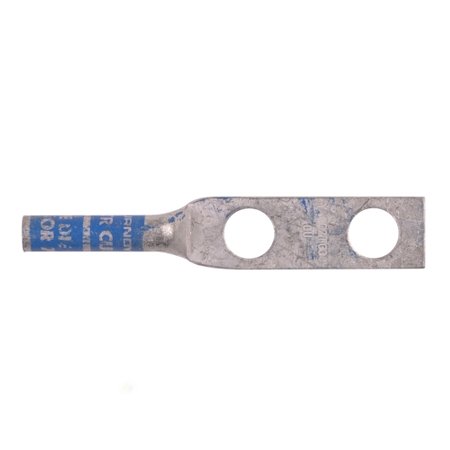 Two Hole Lug Compression Connector, 6 AWG