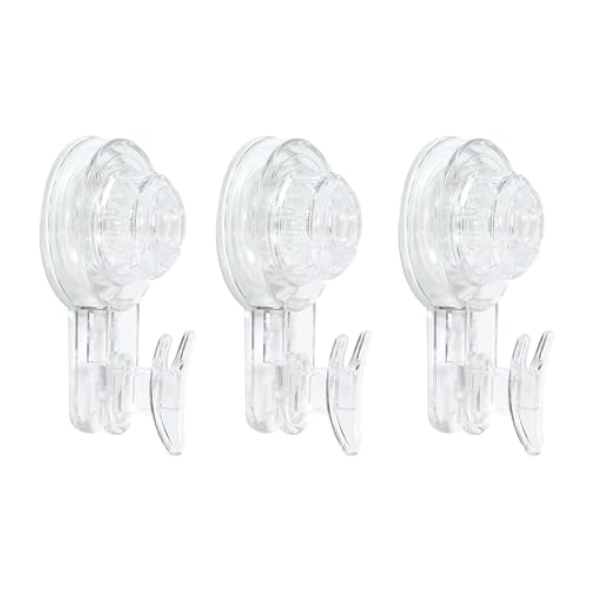 Transparent Suction Hooks for Shower, Kitchen & Towel Use