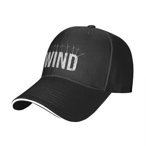 PIORUJK Klima Windkraft High-End-Baseballmützen für Männer Kokette Freizeit Schirmmütze Hot Dad Hüte
