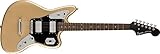 Squier Contemporary Jaguar ST Electric Guitar, with 2-Year Warranty, Shoreline Gold, Laurel Fingerboard, Black Pickguard