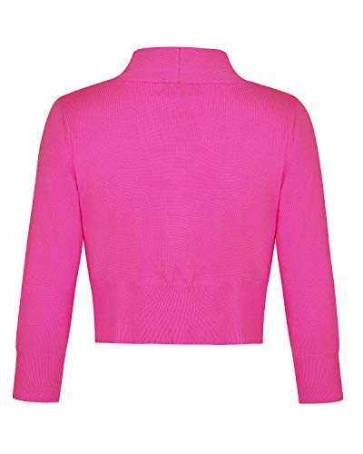 MINTLIMIT Women's Shrug Bolero Open Front 3/4 Sleeve Cropped Cardigan Sweater3