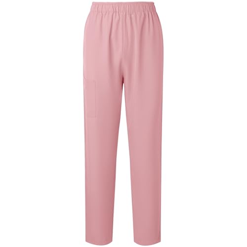Image of Women's Medica Scrub Pants Pull On Workwear Cargo Pocket Elastic Waist Hospital Uniform Trousers