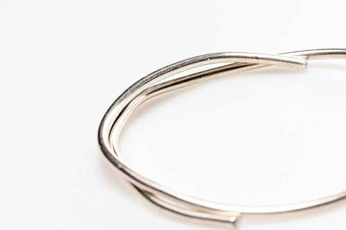 Image of 925 Sterling Silver Wire, 14 Gauge, Round, Half Hard, 3FT by CRAFT WIRE | Sterling Silver Wire for Jewelry Making, Wire Wrapping, Solid 925 Sterling Silver, 1.63mm Wire, High Quality Made in USA