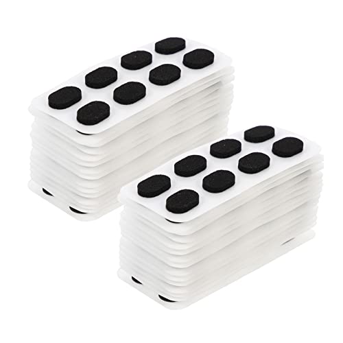 COHEALI Nasenpads zum Aufkleben Brillen Anti Rutsch Nasenpolster 1, 5mm Dicke Schwarz Sonnenbrillen Lesebrillen Rutschfeste Pads 80 Paare Brillen Zubehör Ersatz Cover