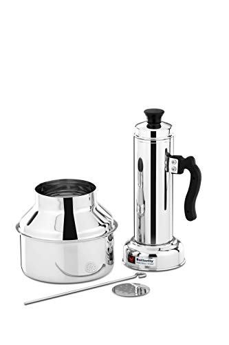 Image of Butterfly Stainless Steel Premium Puttu Kodam Puttu Maker with Steamer Plate and Steel Stick, 1.5 litres, Silver, Standard