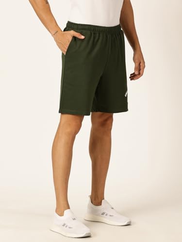 Image of Thomas Scott Men's | Solid | Chino Shorts | Regular Fit | Cotton Blend | Above Knee | Knitted Short