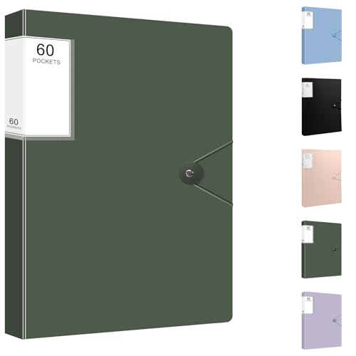 Classeur 60 pochettes porte-vues 120 pages documents et œuvres d'art dessin