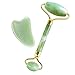Yolistar Jade roller Massager e Gua Sha, Naturale Anti Età Face Roller per Occhio Gonfio Trattamento, Strumento di Bellezza Anti Invecchiamento Collo Massaggio Diminuisce Doppio Mento E Rughe