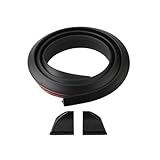 ZIMISI Spoilers for Cars, 3D Rubber Car Rear Spoiler Roof Lip Kit, Trunk Spoiler Trim Strip, Punch-Free Roof Spoiler Wing Sticker for Car Decorations, Automotive Exterior Accessories (Matte Black)