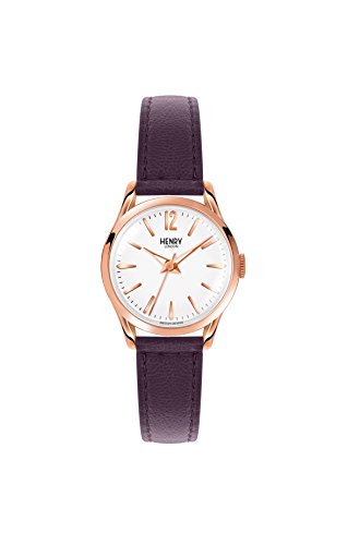 Henry London Womens Analogue Classic Quartz Watch with Leather Strap HL25-S-0072