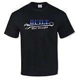 Built Not Bought Wrench Tee Shirt - Blue Text