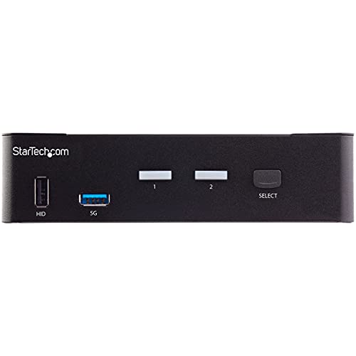 Image of StarTech 2-Port HDMI KVM Switch, 4K 60Hz UHD HDR, USB 3.0, Audio, TAA