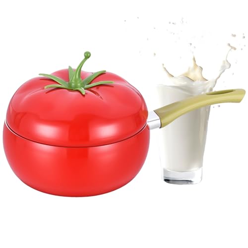 Sghtil Cacerola con tapa, olla con forma de frutas y verduras, olla de sopa con tapa, para cocina de inducción, cocina, cocina a fuego lento, freír sopa de espaguetis