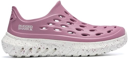 RUGGED SHARK Ladies Rift Slip-On Water Shoes – Quick-Dry EVA, AQUAFLO® Drainage, Ventilated, Lightweight, Textured Footbed, Easy On/Off, Perfect for Beach, Pool, and Outdoor Adventures4