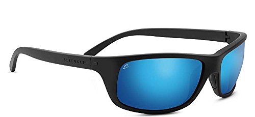 Serengeti Bormio 8165 Adult Sport Sunglasses, Satin Black, Polarized 555Nm Blue Lens, One Size #TOP25
