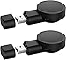 BRIMFORD for Samsung Watch 5 Charger, Rotatable USB Charger for Galaxy Watch 5/5 Pro/Galaxy Watch 4/3/Active 2, Portable Magnetic Charger with USB-C, Galaxy Watch Accessories [2 PCS]
