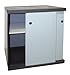 BuyStar Armadio in Resina con Anta Scorrevole da Esterno - Ripiani Interni, Senza Viti, Robusto, Garage, Terrazzo, Officina, Lavabile, Organizzazione - Made in Italy (68X40,5X85h cm) immagine