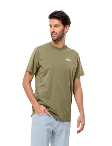 Jack Wolfskin Herren Essential M T-Shirt, Dark Navy/Grey, M EU – Ansicht 1