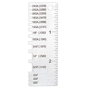 Pitadue Edelstahl Blechdickenmessgerät Modell GA-Zoll