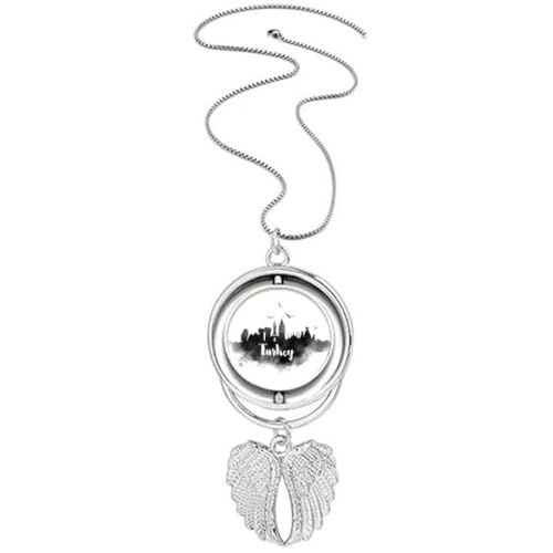 Collier ailes d'ange encre de Turquie : l'élégance d'une finition ciselée