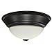 LED Kitchen Ceiling Lights Fixture, Flush Mount, Basin Bay Collection, Bronze, 11" Size, 17W Wattage, 4000K Color Tempurature (Pack of 4)