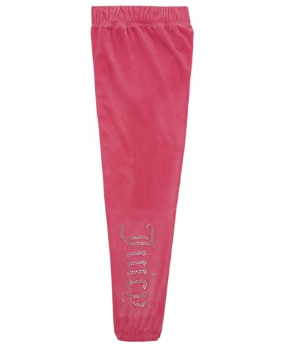 Image of Juicy Couture Girls' Pull-On Plush Velour Jogger, Ribbed Waist & Cuffs