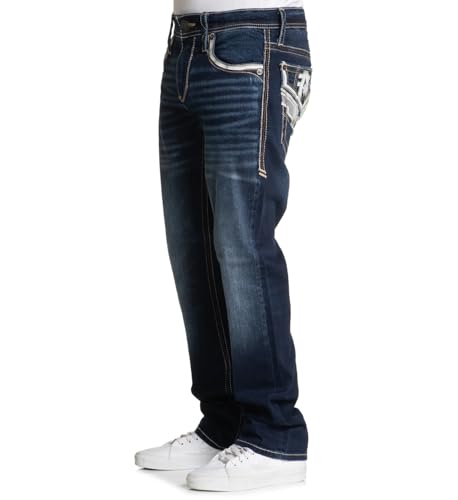 American Fighter Men's Denim Striker Hudson Jeans, Relaxed Fit, 34" Inseam 5