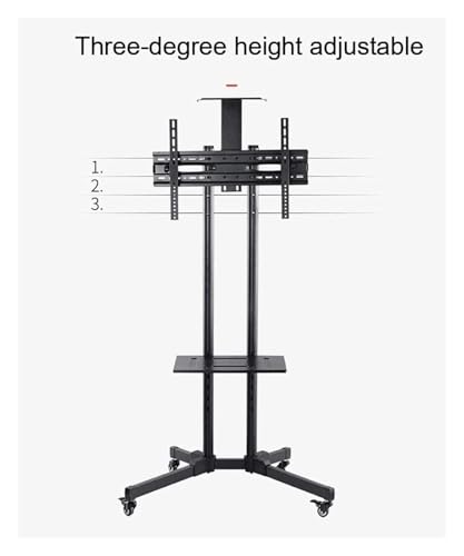 Soporte móvil para TV con ruedas, ajustable y resistente miniatura 5