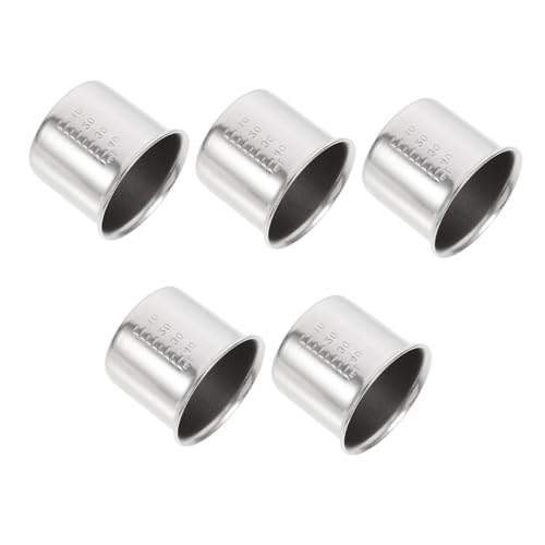 LOPUNER 5 Pezzi Tazze Graduabili Acciaio Inossidabile per Misurazioni Liquidi Utensile per Facile Riutilizzabile