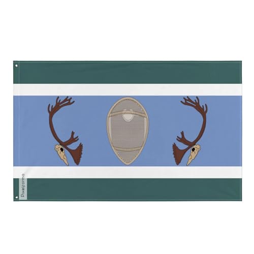 Drapeau Nation innue Québec Labrador Pixelforma pour mât extérieur et salon