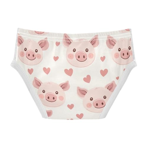 Wusikd Cute Pig Face Boys' Underwear Cotton Pink Boys Briefs Soft Toddler Underwear 2T2