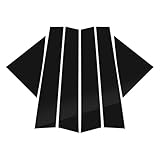 QOYGZ Auto Parts 6PCS Pillar Posts Door Side Trim for Kia Pegas Soluto 2017 2018 2019 2020 2021 2022 Window Decal Cover Exterior Part Auto Parts