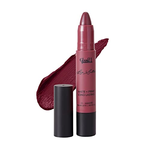 Image of Glam 21 Lip Sutra Non-Transfer Crayon Lipstick |Lightweight & Longlasting| Creamy and comfortable on lips -2.8 gm | Mauve-11