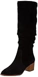 Amazon Essentials Women's Tall Block-Heeled Boots, Black, 6 UK